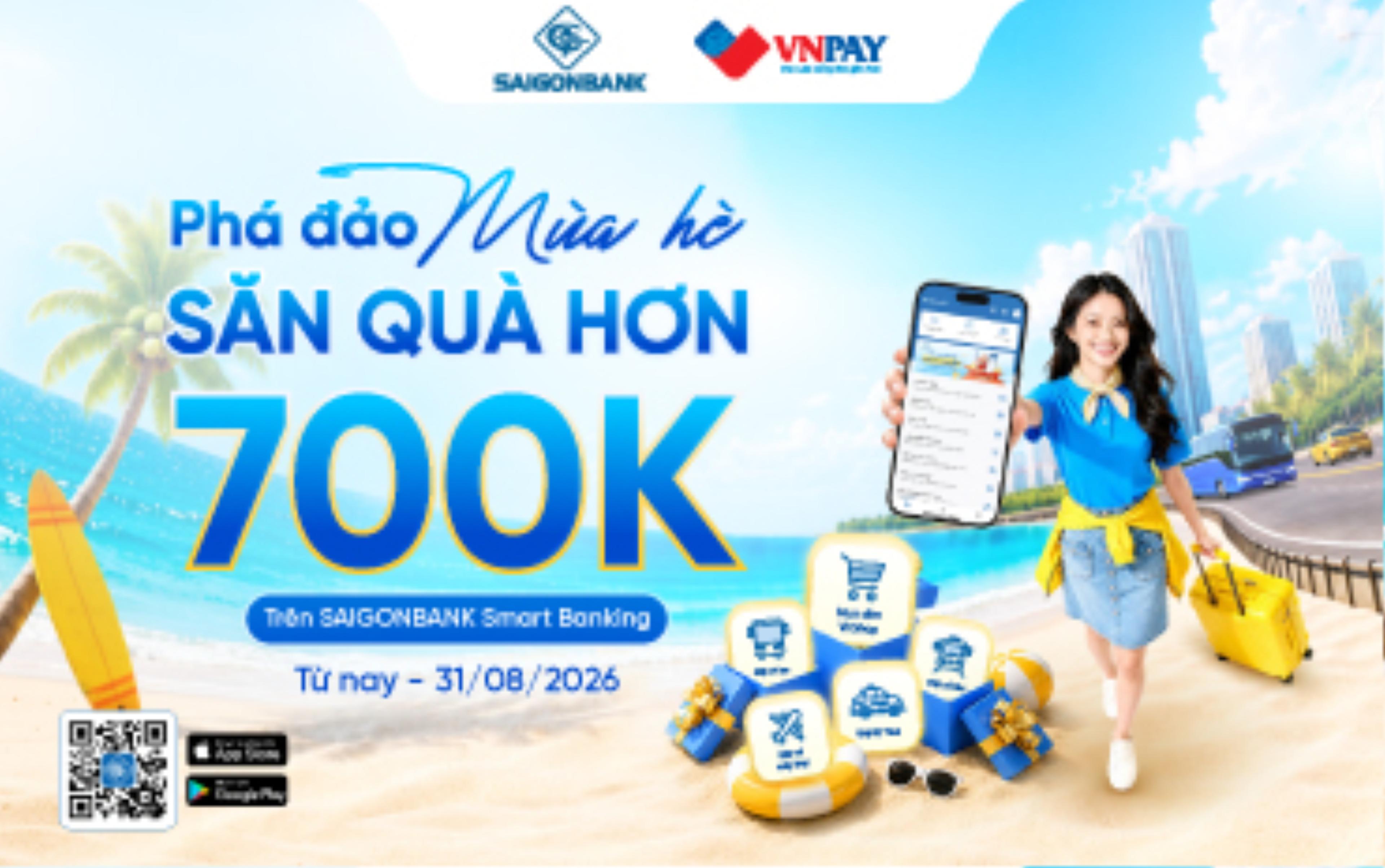 Nhu cầu du lịch, giải trí và mua sắm tăng cao khi bước vào mùa cao điểm luôn đi kèm với bài toán chi phí của người tiêu dùng. Thấu hiểu tâm lý đó, SAIGONBANK triển khai gói ưu đãi thiết thực toàn diện, hướng đến mục tiêu mang lại một kỳ nghỉ hè đúng nghĩa: trọn vẹn trải nghiệm và nhẹ gánh lo toan. 