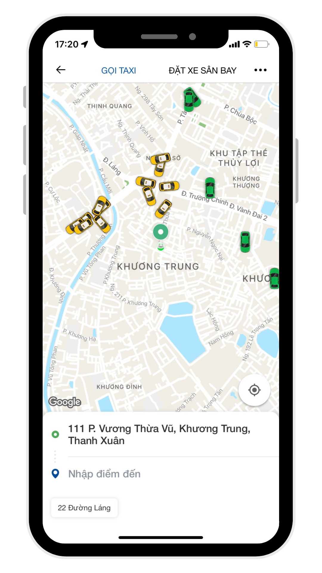 đặt xe taxi