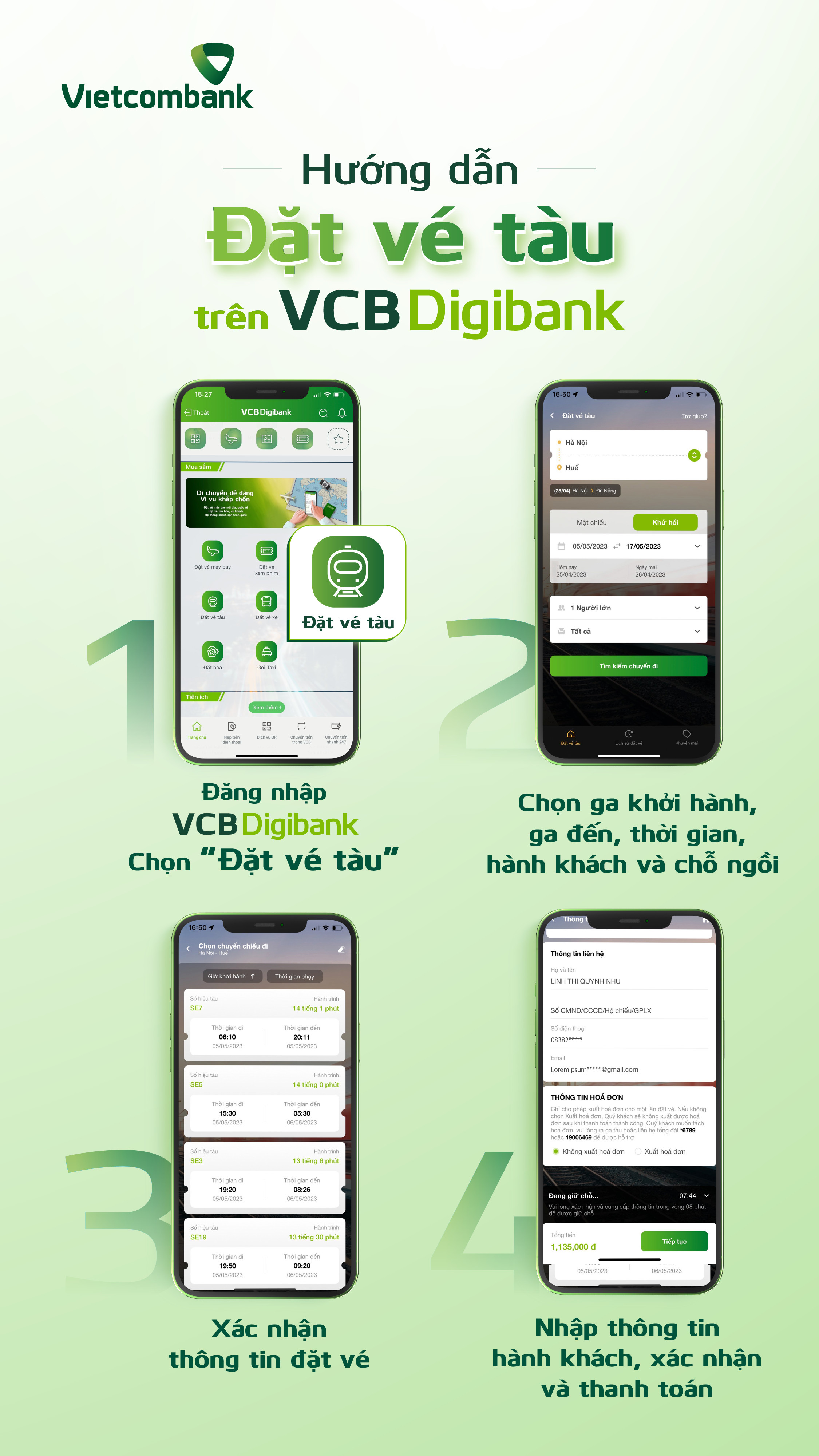 app đặt vé tàu