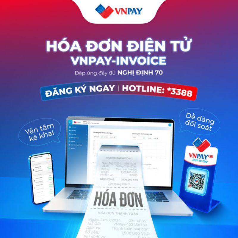 VNPAY cung cấp giải ph&aacute;p h&oacute;a đơn điện tử đ&aacute;p ứng đầy đủ c&aacute;c h&igrave;nh thức theo quy định, hỗ trợ doanh nghiệp v&agrave; hộ kinh doanh triển khai nhanh ch&oacute;ng