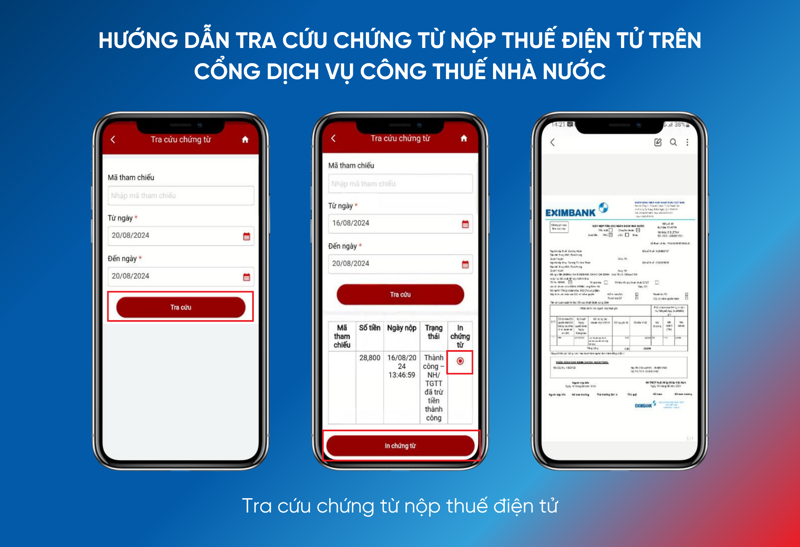 C&aacute; nh&acirc;n/hộ kinh doanh c&oacute; thể tra cứu nhanh c&aacute;c chứng từ nộp thuế tr&ecirc;n ứng dụng eTax Mobile