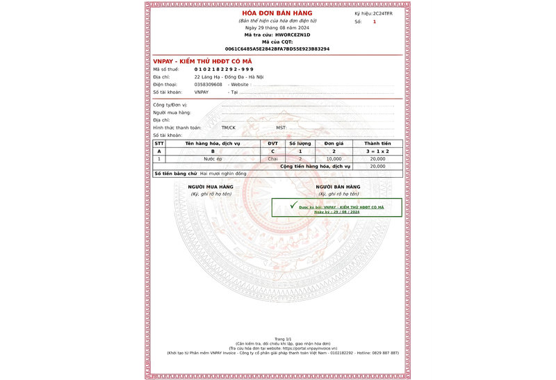 Ph&aacute;p luật quy định r&otilde; c&aacute;c loại h&oacute;a đơn điện tử bắt buộc phải c&oacute; chữ k&yacute; số của người b&aacute;n để được cơ quan thuế chấp nhận