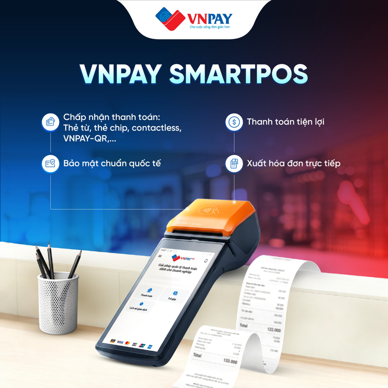 Chi ph&iacute; sử dụng SmartPOS VNPAY gồm chi ph&iacute; thiết bị linh hoạt theo h&igrave;nh thức mua hoặc thu&ecirc; v&agrave; ph&iacute; giao dịch theo từng thanh to&aacute;n