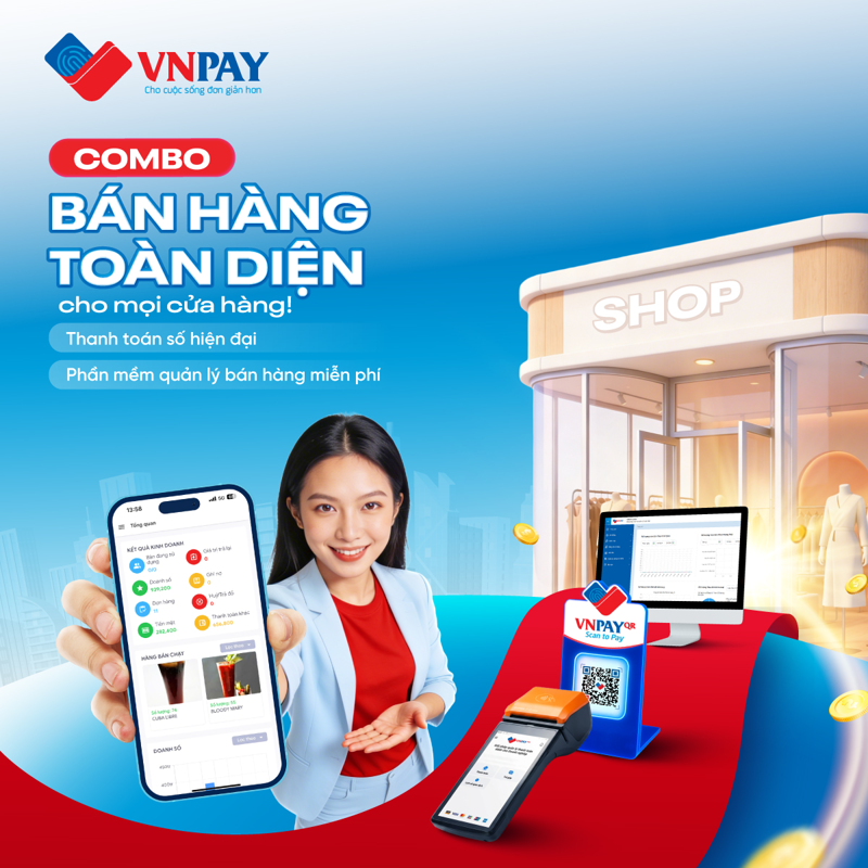 VNPAY cung cấp giải pháp thanh toán số và Nộp thuế số toàn diện, giúp doanh nghiệp quản lý bán hàng thông minh và đơn giản hóa quy trình kê khai thuế